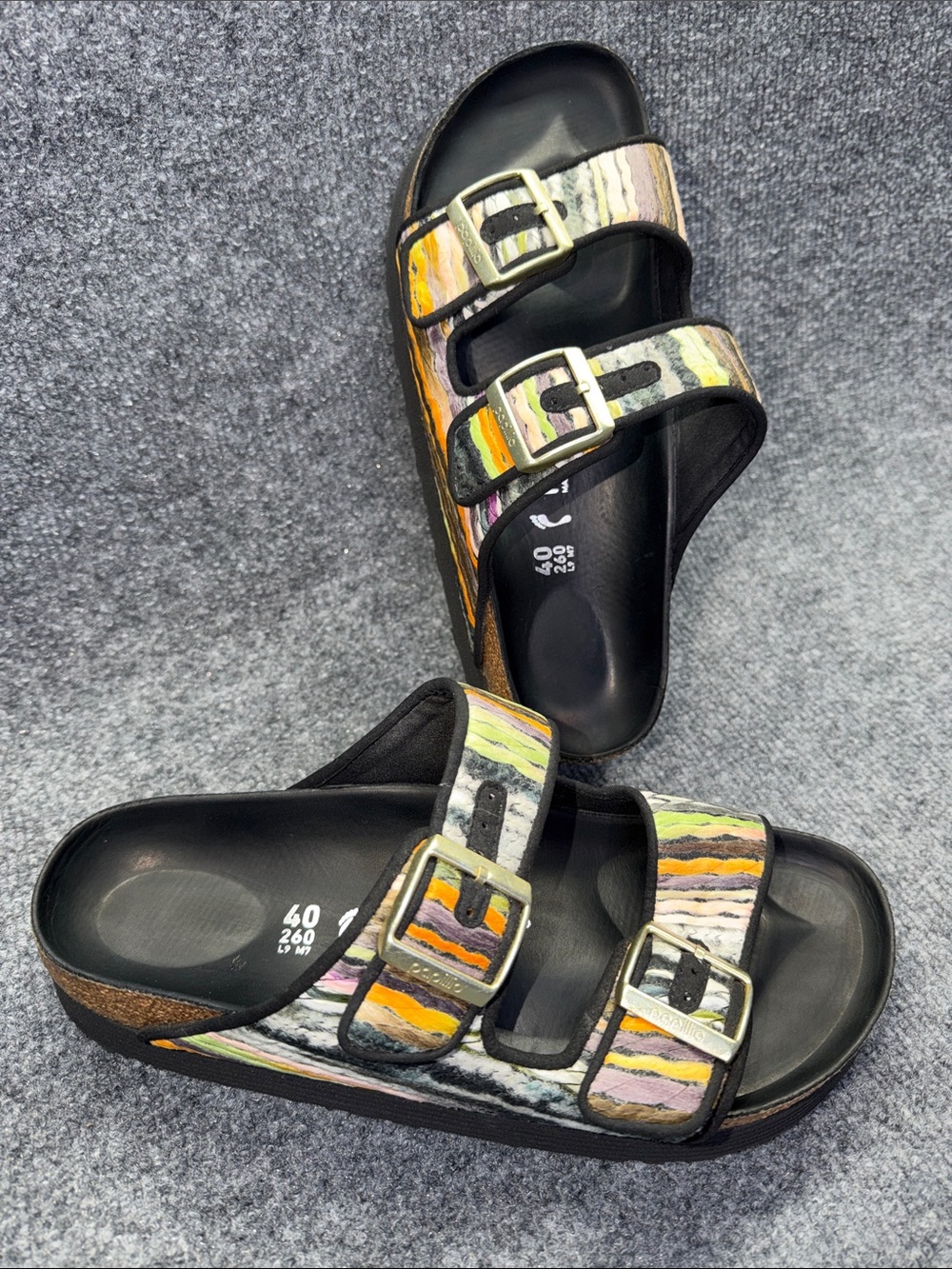 Birkenstock Papillio Arizona Platform Multi Yellow sandals